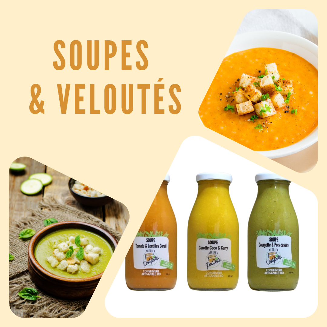 Soupes de légumes bio - Atelier PotPote